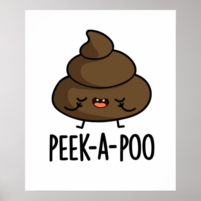 Poster Peek Um Poo Engraçado (Frente)