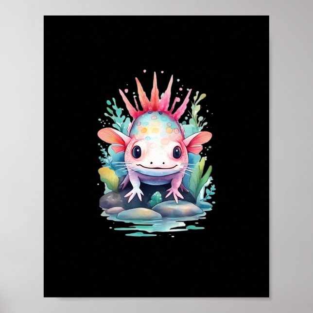 Poster Peekaboo Axolotl (Frente)