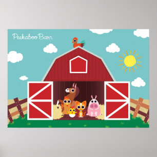 Poster Peekaboo Barn Daytime Landscape Group 1