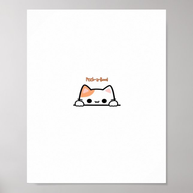 Poster Peekaboo! - Design Clássico Para Halloween (Frente)
