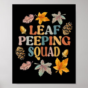 Poster PEEPER LEAF SQUAD Fall Foliage Folieaf Peeping Fal