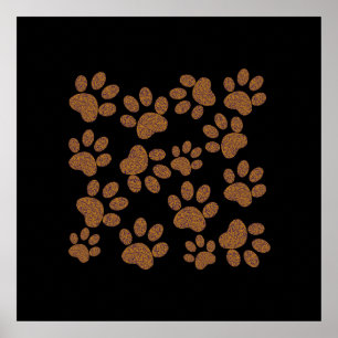 Póster pegada de cachorro para paredes