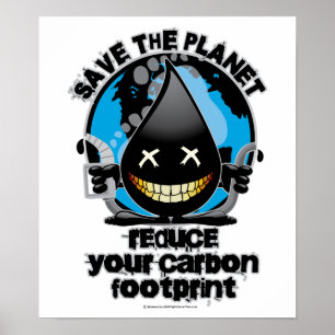 Póster Pegada do carbono
