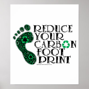 Póster Pegada do carbono