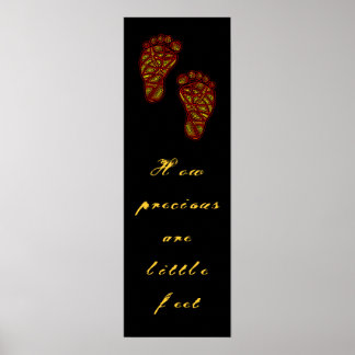 Poster Pegadas de Bebê