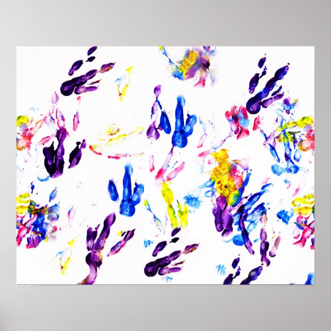 Póster pegadas de pinguim (Frente)