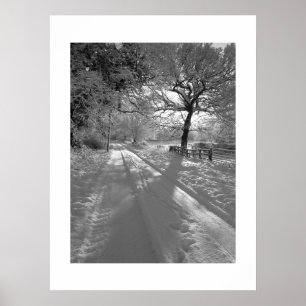 Poster Pegadas na Neve: Cheshire