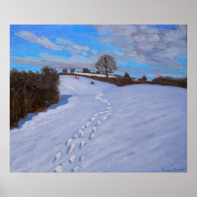 Póster Pegadas na neve em 2009 (Frente)