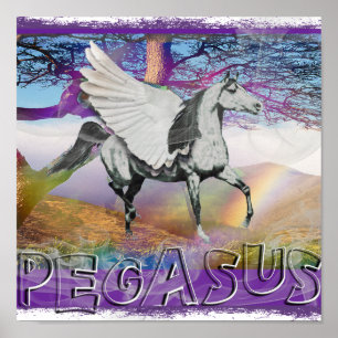Poster PEGASUS - CAVALO WINGING DOS DEUS