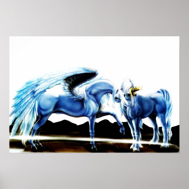 Poster Pegasus E Unicórnio (Frente)