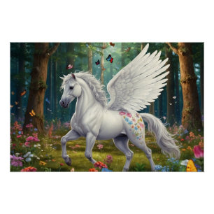 Póster Pegasus Mare em Springtime