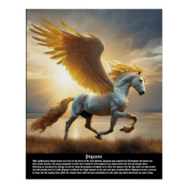 Póster Pegasus mitologia