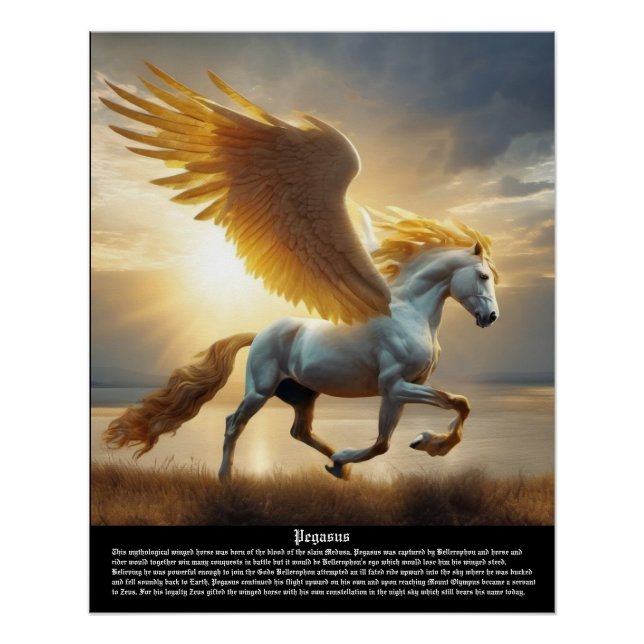 Póster Pegasus mitologia (Frente)