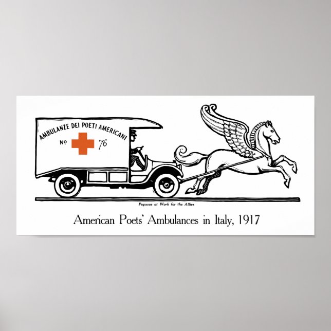 Poster Pegasus No Trabalho Para Os Aliados — WWI (Frente)