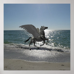 Poster Pegasus que toma o vôo