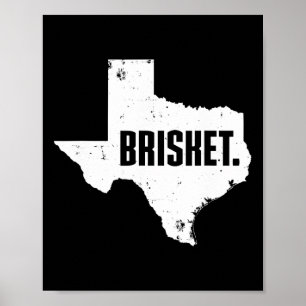 Poster Peito de Texas Fofo Churrasco Bbq Peito