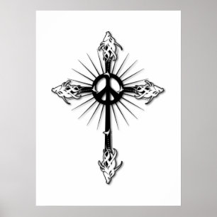 Poster Peixe-Cruz-Paz