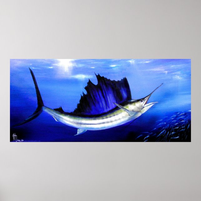 Póster Peixe de vela "Reel Treat" (Frente)