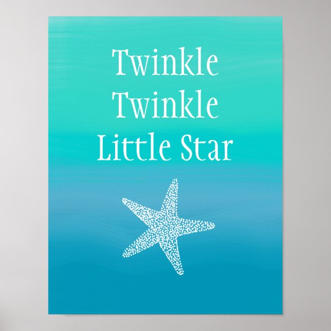 Poster Peixe-Estrelinha (Ocean Beach) Twinkle Twinkle Twi (Frente)