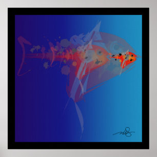 Póster Peixe Grande, Peixe Pequeno
