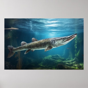 Poster Peixe-guará-jacaré-Impressão