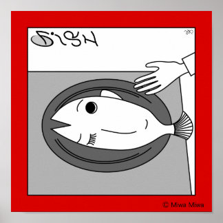 Póster Peixe ou Rapariga