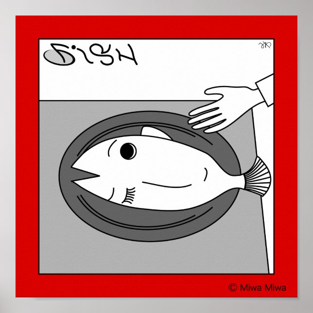 Póster Peixe ou Rapariga (Frente)