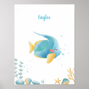 Poster Peixe Personalizável para Descoberta de Sonhos do