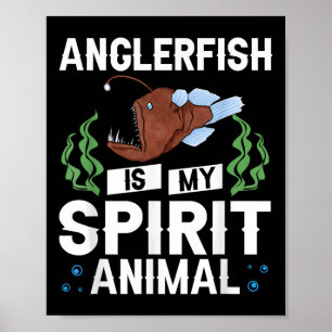 Poster Peixe-Pescador Esqueleto de Peixe-Pescador de Água