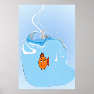 Poster Peixe Preocupado