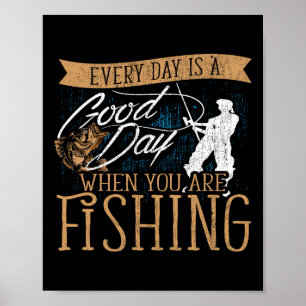 Poster Peixe-Rodes Engraçado - Pescador