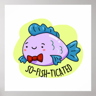 Poster Peixe sofisticado, sofisticado, com tantos peixes