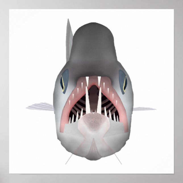 Poster Peixe-Vampiro - Cabeça de Peixe (Frente)