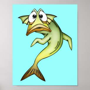 Póster Peixes chocados