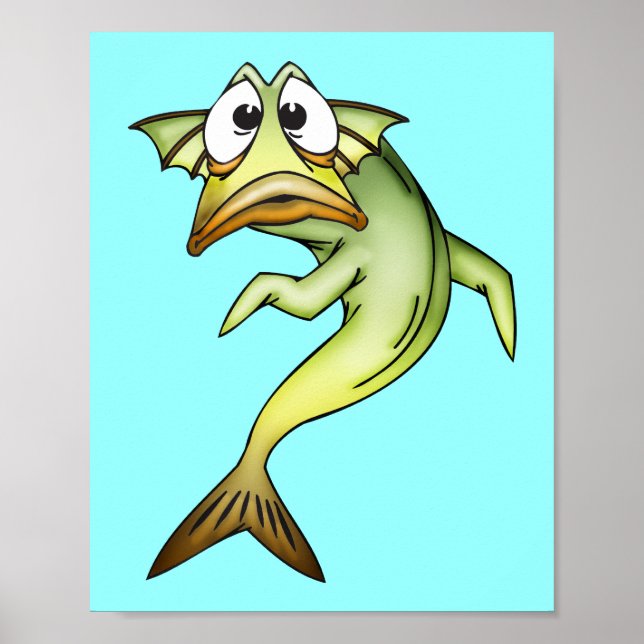 Póster Peixes Chocados (Frente)
