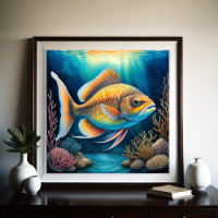Peixes Coloridos Desenhadores De Giz
