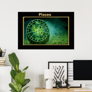Póster Peixes de Astrologia Zodiac