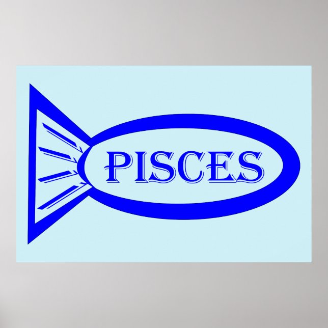 Poster Peixes de Sinal de Estrela (Frente)