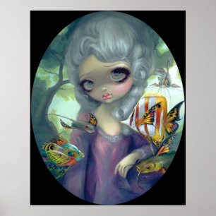 Poster Peixes do rococo de Poissons Volants Le Retrato