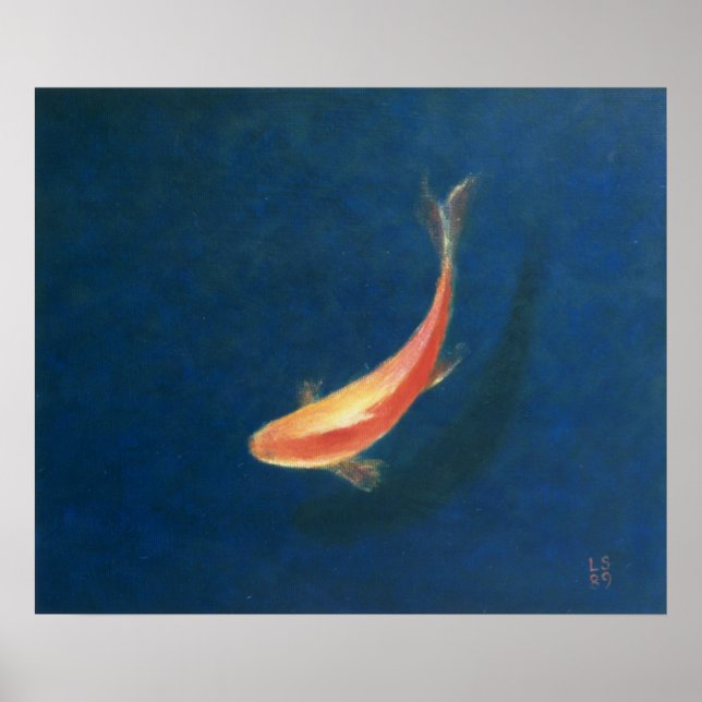 Póster Peixes dourados (Frente)