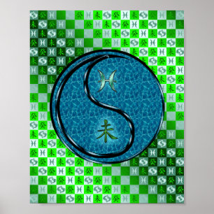 Poster Peixes e cabra de água