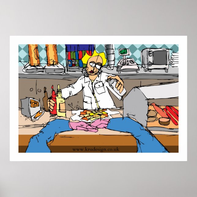 Póster Peixes e Chips (Frente)