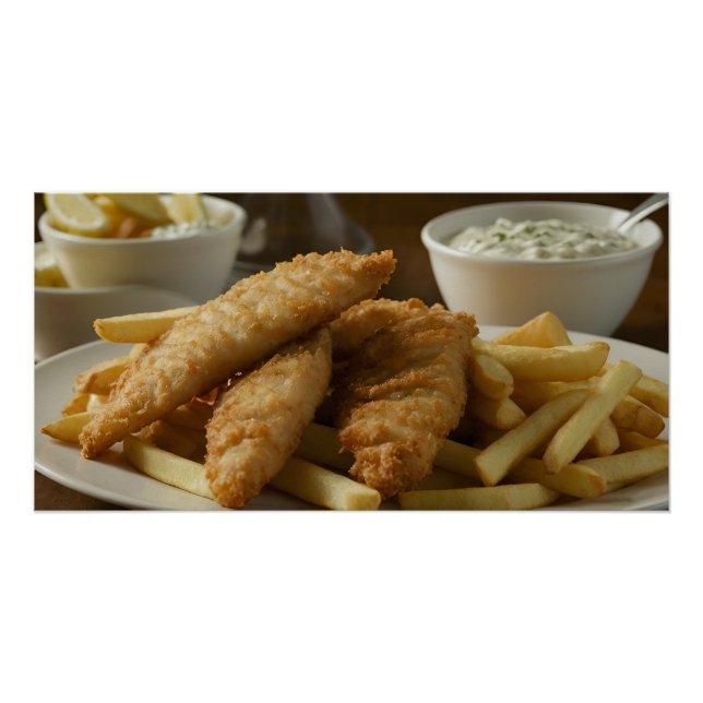 Póster Peixes e Chips (Frente)