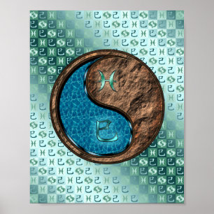 Poster Peixes e Cobra da Terra