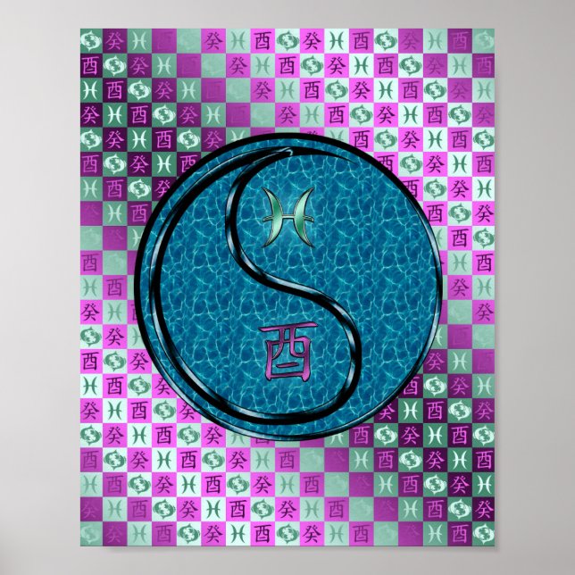 Poster Peixes e Galo de Água (Frente)