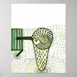 Poster Peixes na rede