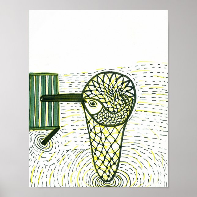 Poster Peixes na rede (Frente)