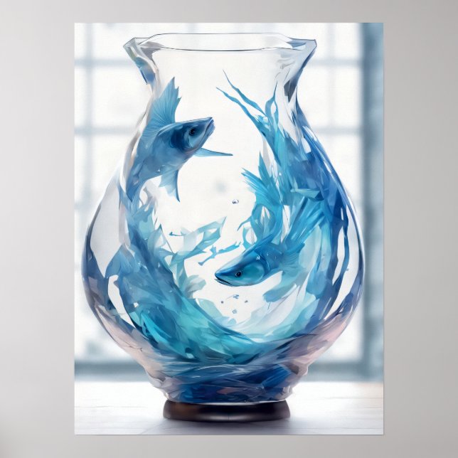 Poster Peixes - Sinal Zodiac (Frente)
