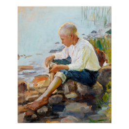 Póster Pekka Halonen, Boy on the shore CC0171 Finlândia