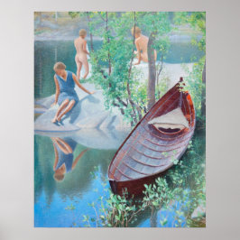 Poster Pekka Halonen Summer idyll 1931 Finlândia